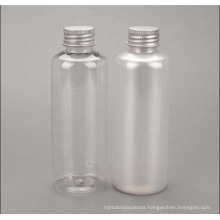 150ml Pet Cosmetic Bottle with Aluminum Screw Cap